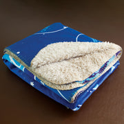 Sublimated Plush Faux Wool Sherpa Blanket 50"x60"