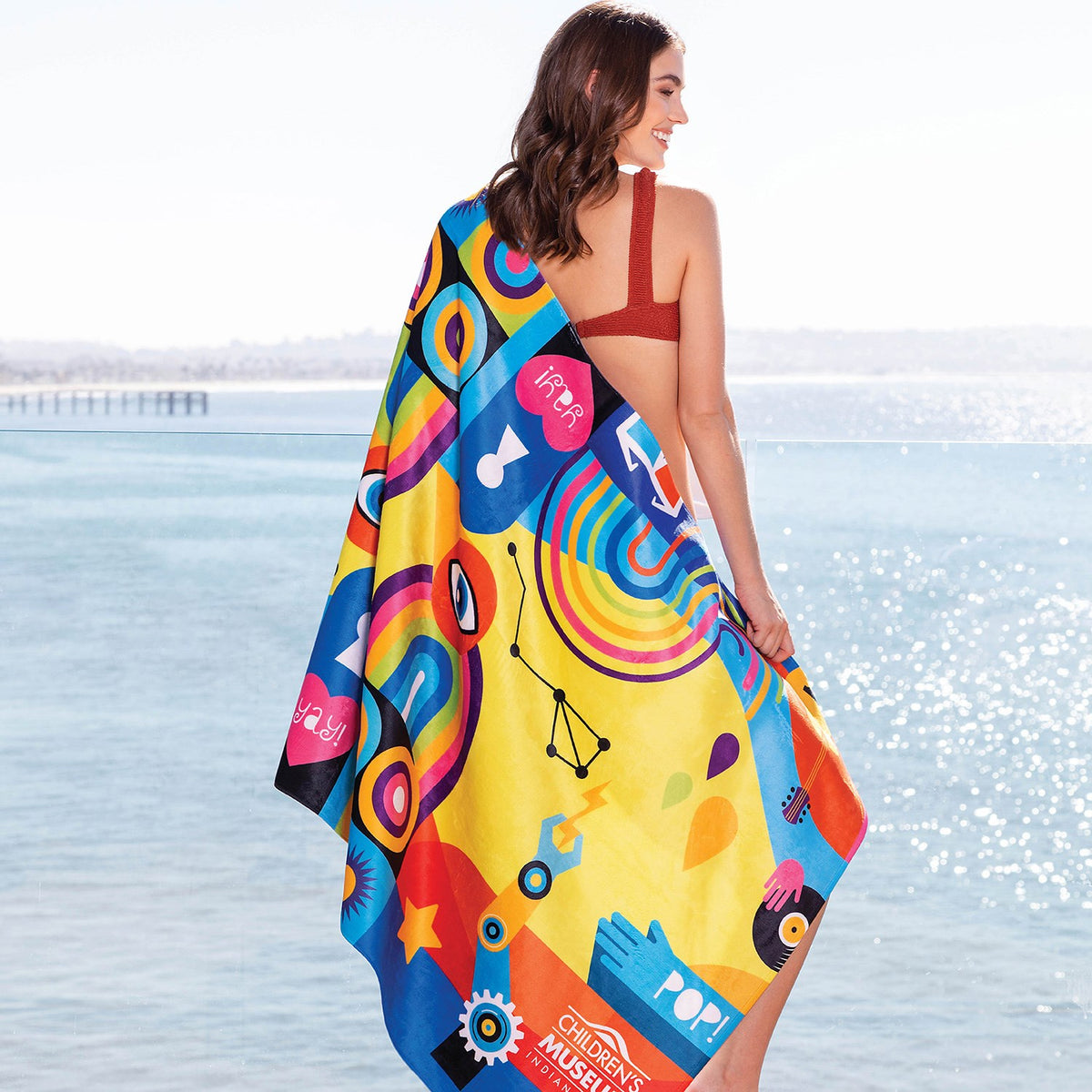 Oversized Sublimated Beach Towel 35x70