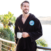 Hooded Microfleece Bathrobe