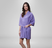 Coloured Waffle Weave Kimono Bathrobes
