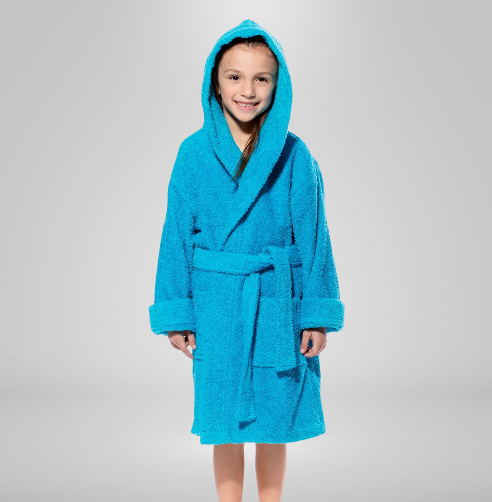 Hooded Kids Bathrobe